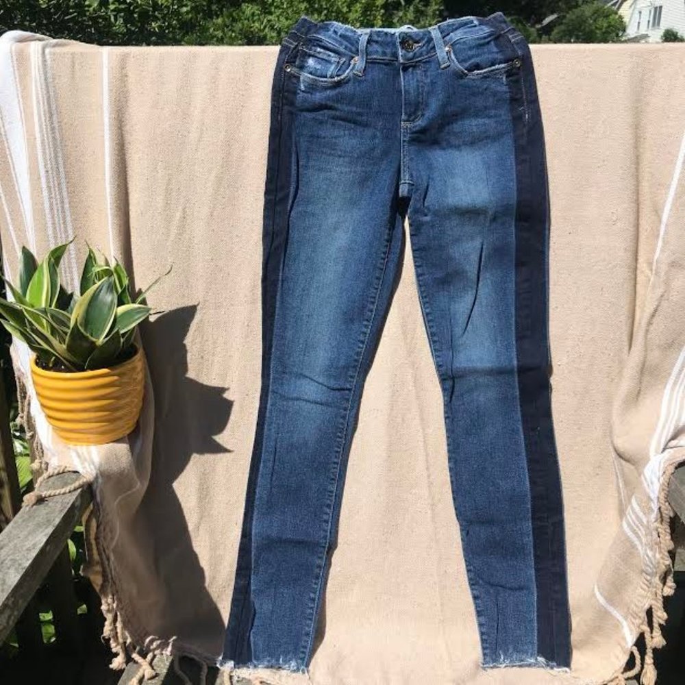 PAIGE Verdugo Ankle Jeans with Tuxedo Stripe